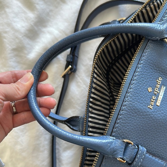 Kate Spade Blue Leather Handbag - Picture 8 of 10